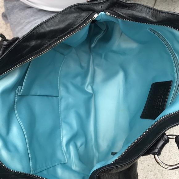 coach black leather purse. Gently used. - Picture 3 of 3